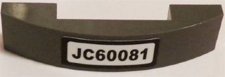 LEGO 93273pb041 - Helling, gebogen 4 x 1 x 2/3 dubbel met 'JC60081' patroon (sticker) - Set 60081