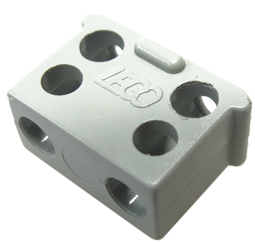 LEGO bb0081 - Elektrische connector, 2-weg mannelijk vierkant smal lang zonder middenpaal - Root