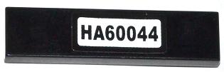 LEGO 2431pb0338 - Tegel 1 x 4 met 'HA60044' Patroon (Sticker) - Set 60044