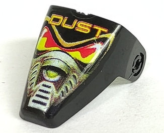 LEGO x209pw1 - Technic Throwbot Visor met 'DUST' patroon