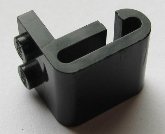 LEGO x461 - Plate, Modified 1 x 2 with Steam Engine Cylinder, Round Surfaces