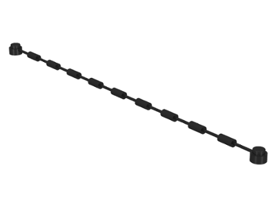 LEGO x64pb01 - Touw met Eind Studs en Klimgrepen (21L Totaal) met Studs en Grepen Patroon in dezelfde kleur