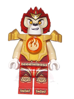 LEGO Minifigure loc093 - Laval - Fire Chi, Heavy Armor, Tan Arms - Image 1