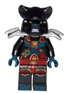 LEGO Minifigure loc133 - Tormak - Black Outfit - Image 1