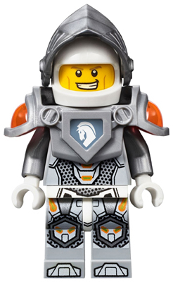 LEGO Minifigure nex001 - Lance Richmond - Flat Silver Visor and Armor - Image 1