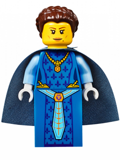 LEGO Minifigure nex018 - Queen Halbert - Dark Blue Cape - Image 1