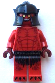 LEGO Minifigure nex026 - Crust Smasher - Blote Borst, Rode Benen