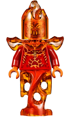 LEGO Minifigure nex050 - Flama - Red Head and Torso
