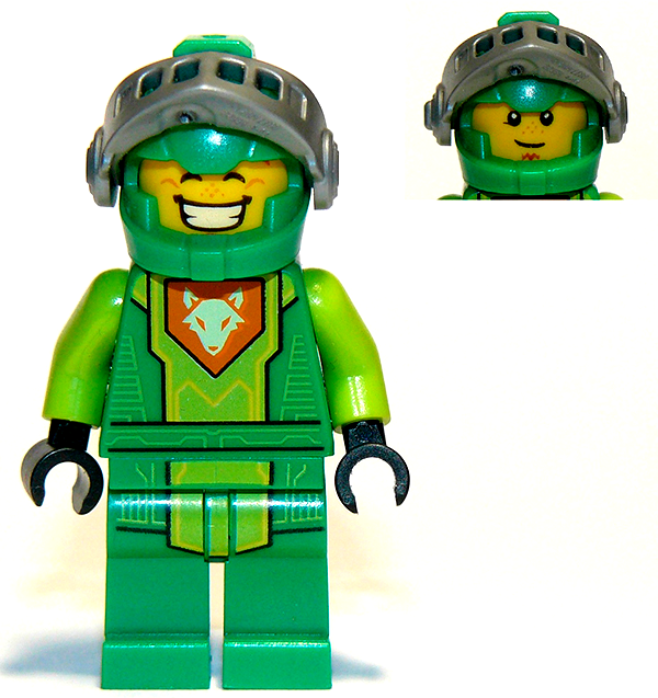 LEGO Minifigure nex078 - Aaron Fox - Flat Silver Visor (Battle Suit Aaron)