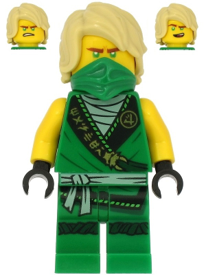 LEGO Minifigure njo0574a - Lloyd - Legacy, Rebooted, Ninjago Logogram 'MASTER' on Torso - Image 1