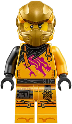 LEGO Minifigure njo0921 - Arin - Shirt with Magenta Dragon, Head Wrap - Image 1