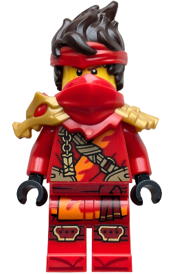 LEGO Minifigure njo0967 - Kai - Dragons Rising, Tunic with Strap and Charm, Dragon Shoulder Armor