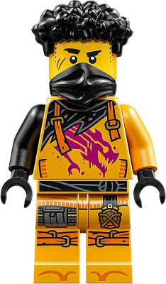 LEGO Minifigure njo0972 - Arin - Shirt with Magenta Dragon, Hair, Bandana - Image 1