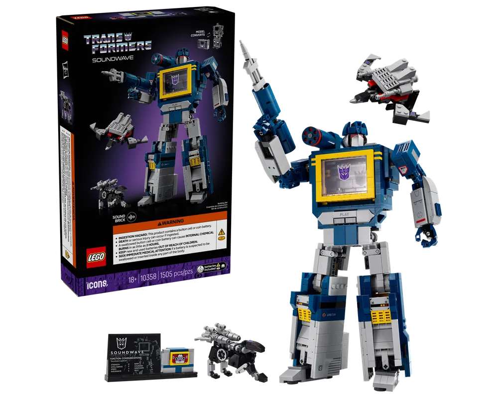 LEGO LEGO Ideas (CUUSOO) 10358 - Soundwave - Authentic LEGO Set Main Image
