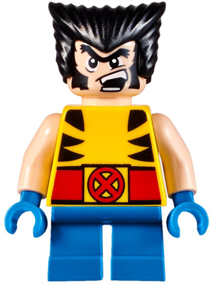 LEGO Minifigure sh0364 - Wolverine - Hair, Short Legs - Image 1