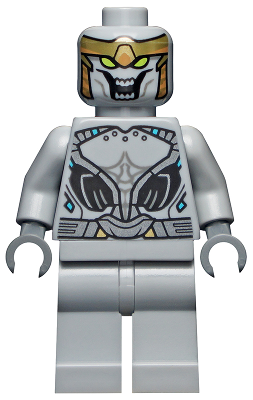 LEGO Minifigure sh0568 - Chitauri - Light Bluish Gray - Image 1