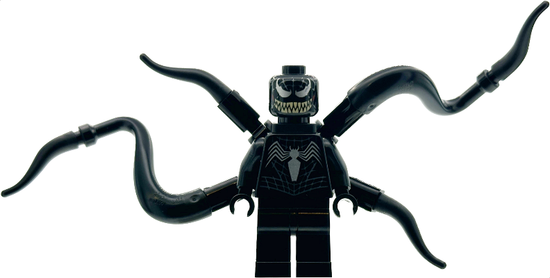 LEGO Minifigure sh1113 - Venom - Tan Teeth, 4 Back Appendages
