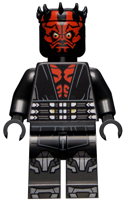 LEGO Minifigure sw1155 - Darth Maul - Printed Legs with Silver Armor - Image 1