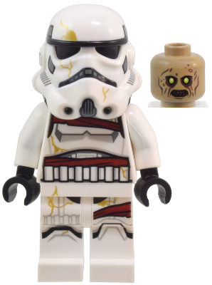 LEGO Minifigure sw1358 - Night Trooper - White Helmet - Image 1
