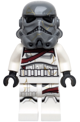 LEGO Minifigure sw1417 - Night Trooper - Dark Bluish Gray Helmet