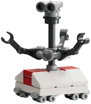 LEGO Star Wars Minifigure sw1446 Treadwell Droid - White and Red Body, Light Bluish Gray Binoculars - Image 1