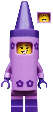 LEGO Collectible Minifigures coltlm2-5 Crayon Girl, minifigure front view