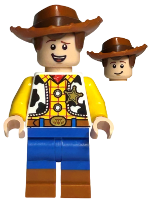 LEGO Minifigure toy016 - Woody - Normal Legs, Minifigure Head, Open Mouth Smile