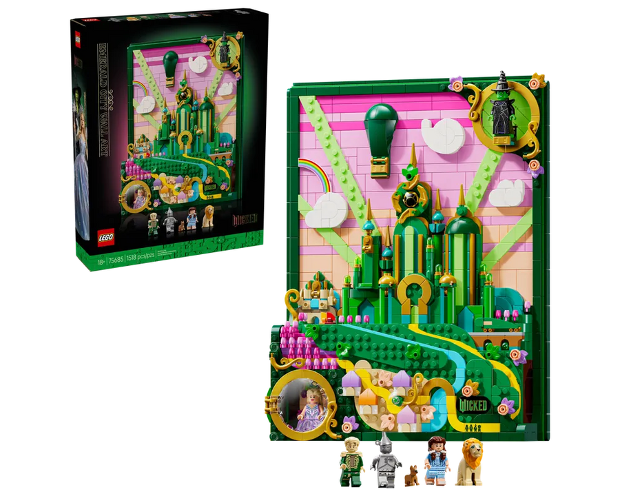 LEGO Wednesday 75685 - Emerald City Wall Art - Authentic LEGO Set Main Image