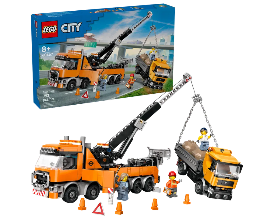 LEGO City 60467 - Heavy-Duty Recovery Tow Truck with Crane