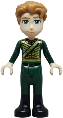 LEGO Minifigure wck023 - Fiyero - Mini Doll, Dark Green Uniform - Image 1
