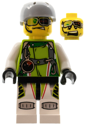 LEGO Minifigure wr005 - Team X-treme Daredevil 2 (DEX-treme) - Sports Helmet