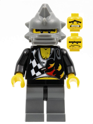 LEGO Minifigure wr017 - Backyard Blaster 2 (Bubba Blaster) - Spiked Helmet - Image 1