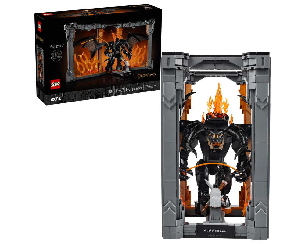LEGO The Hobbit and The Lord of the Rings 10367 - The Lord of the Rings: Balrog Book Nook - Authentic LEGO Set Main Image